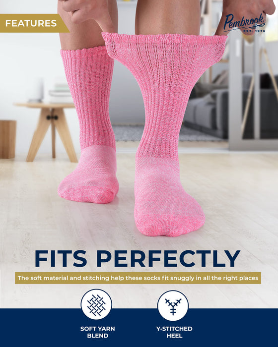 Pembrook Diabetic Socks for Men and Women - Non Binding Socks Women | Neuropathy Socks for Men and Neuropathy Socks for Women