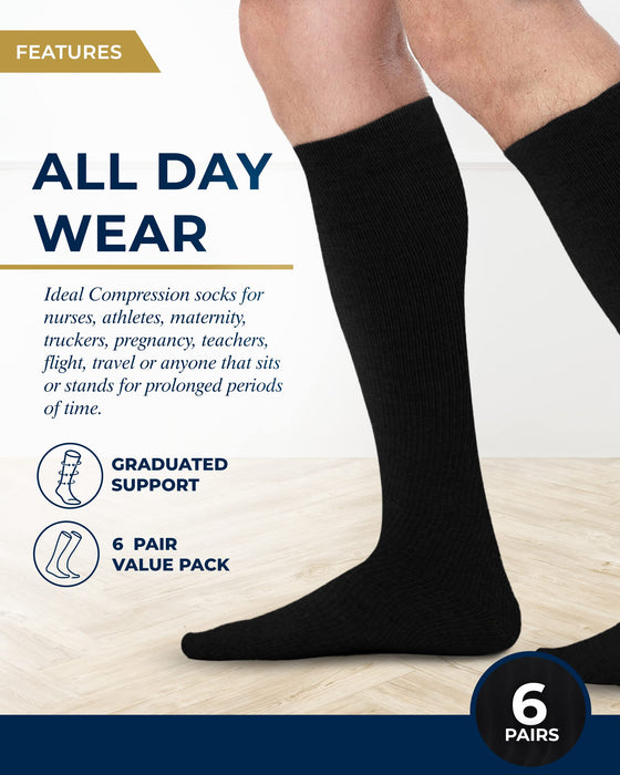Pembrook Light Compression Socks for Men 8-15 mmHg | Graduated Compression Socks for Men Circulation