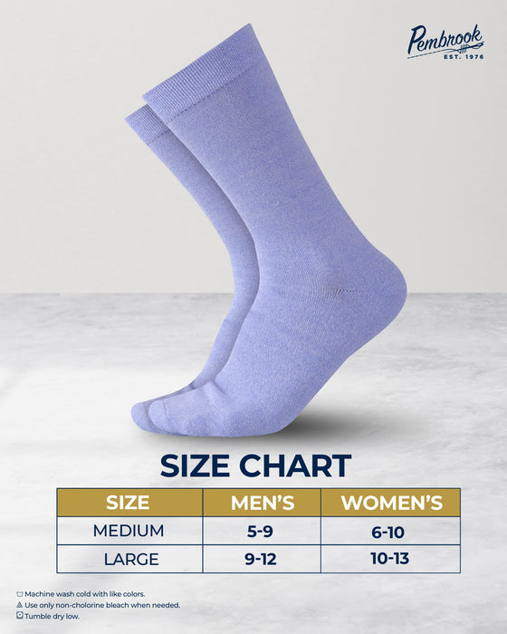 Pembrook Bamboo Womens Dress Socks - 4 Pairs Crew Womens Trouser Socks | Dress Socks Women | Bamboo Socks Womens