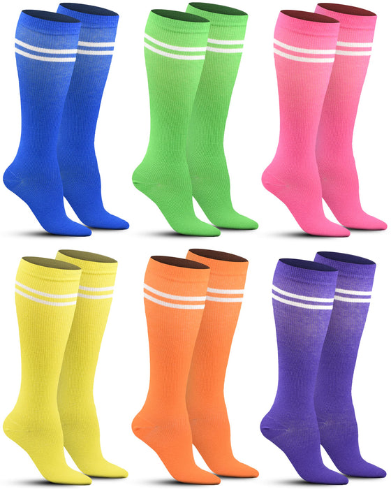Pembrook Womens Compression Socks 6 Pack | 8-15 mmHg Graduated Support Compression Stockings for Women