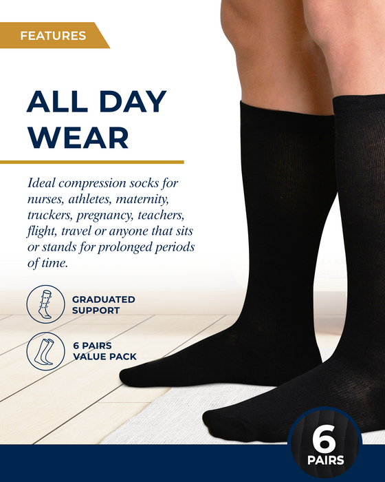 Pembrook Light Compression Socks for Men: 8-15 mmHg