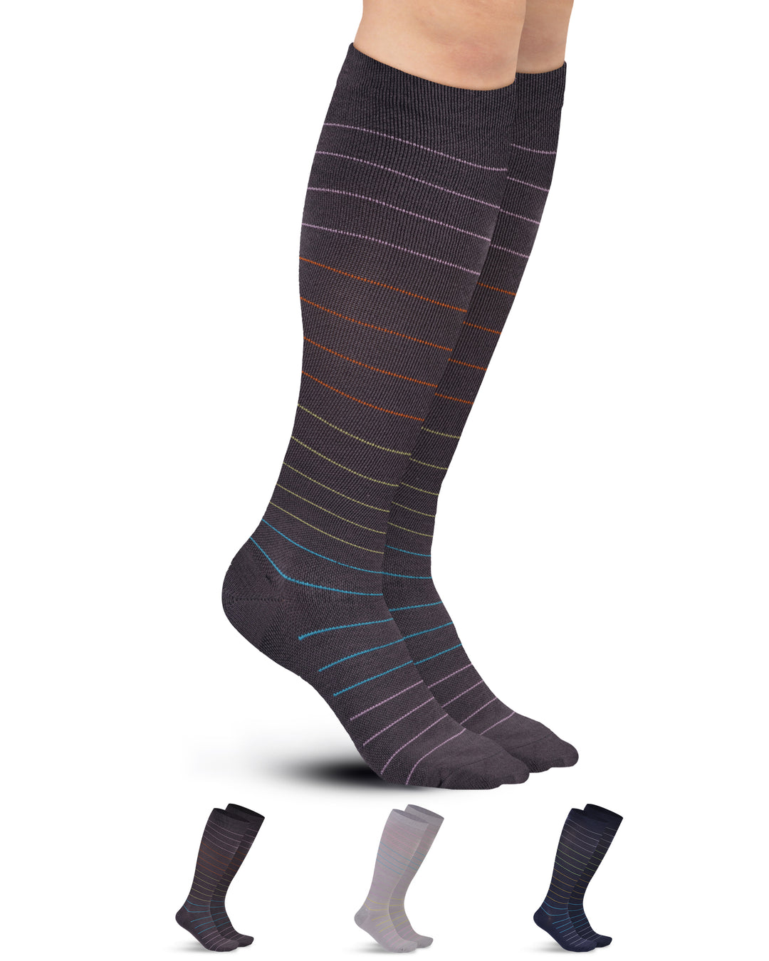 Pembrook Bamboo Light Compression Socks: 3 Pairs  | 8-15 mmHg