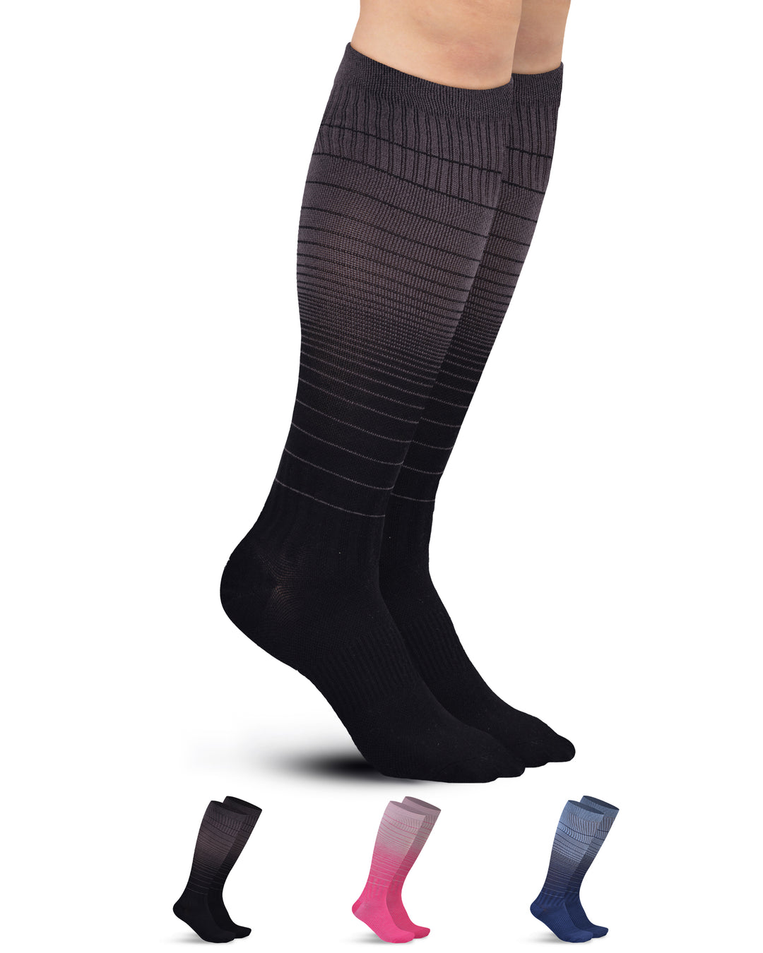 Pembrook Bamboo Light Compression Socks: 3 Pairs  | 8-15 mmHg