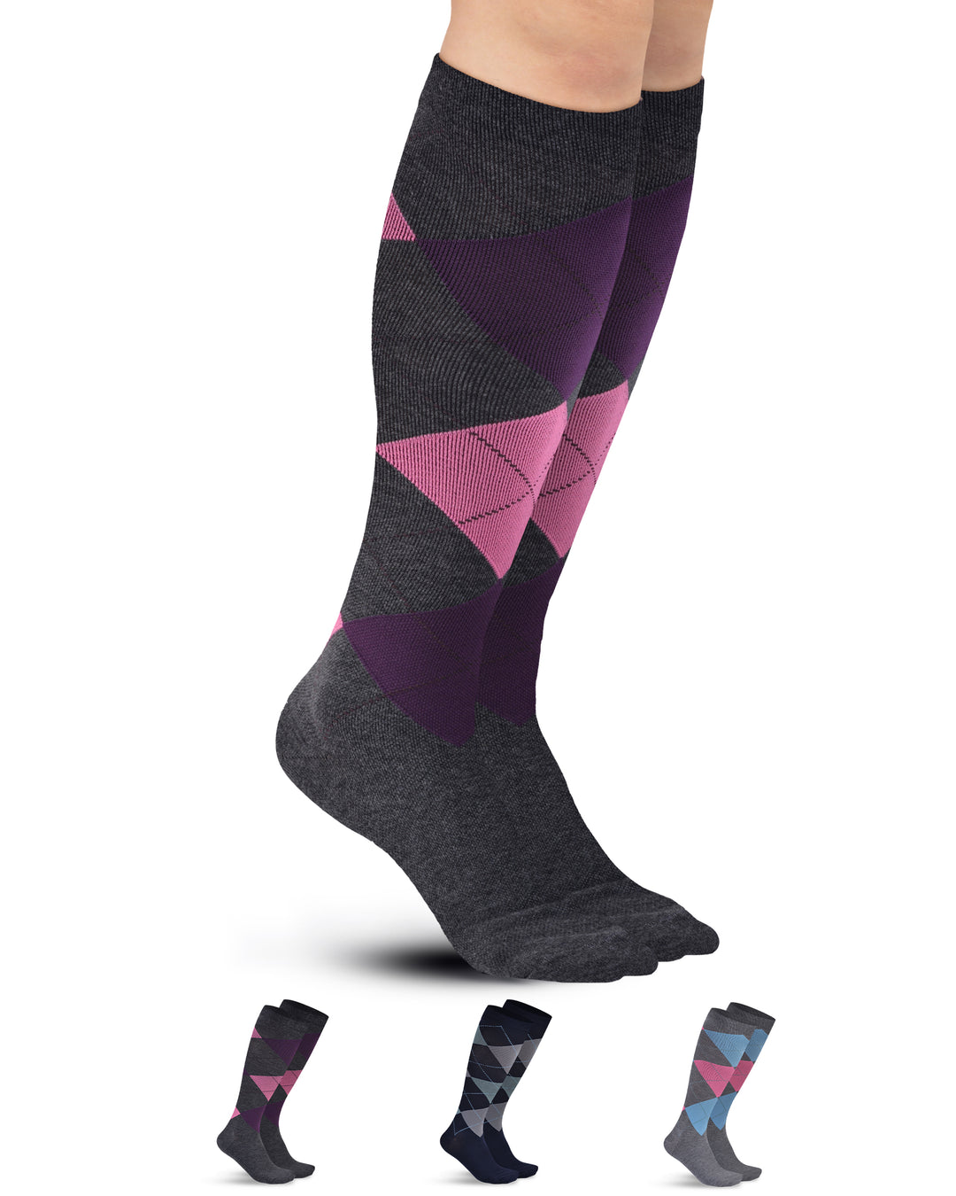 Pembrook Bamboo Light Compression Socks: 3 Pairs  | 8-15 mmHg