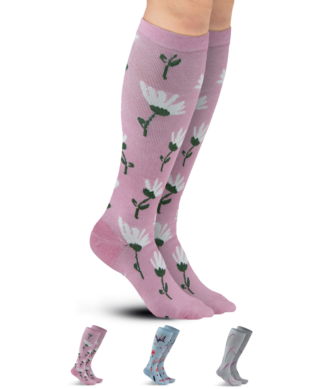 Pembrook Bamboo Light Compression Socks: 3 Pairs  | 8-15 mmHg