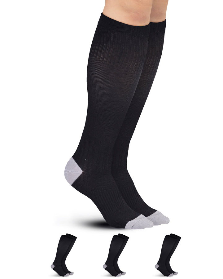 Pembrook Bamboo Light Compression Socks: 3 Pairs  | 8-15 mmHg