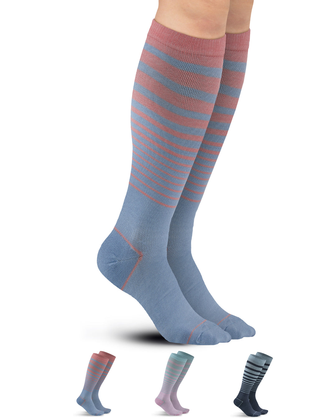 Pembrook Bamboo Light Compression Socks: 3 Pairs  | 8-15 mmHg