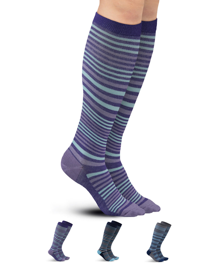 Pembrook Bamboo Light Compression Socks: 3 Pairs  | 8-15 mmHg