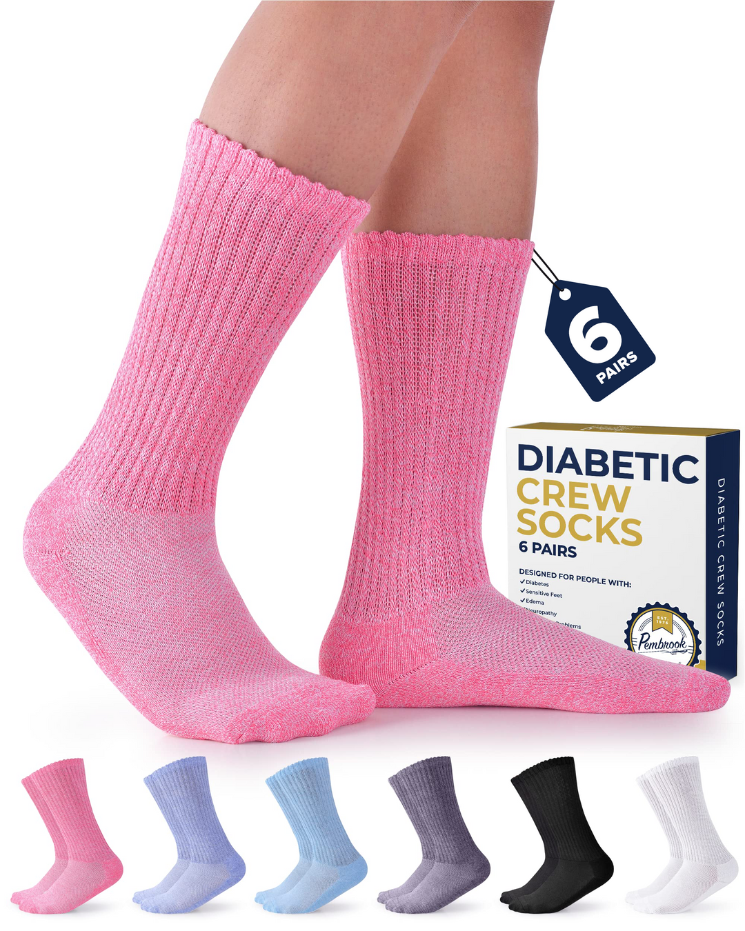 Pembrook Non-Binding Diabetic Socks