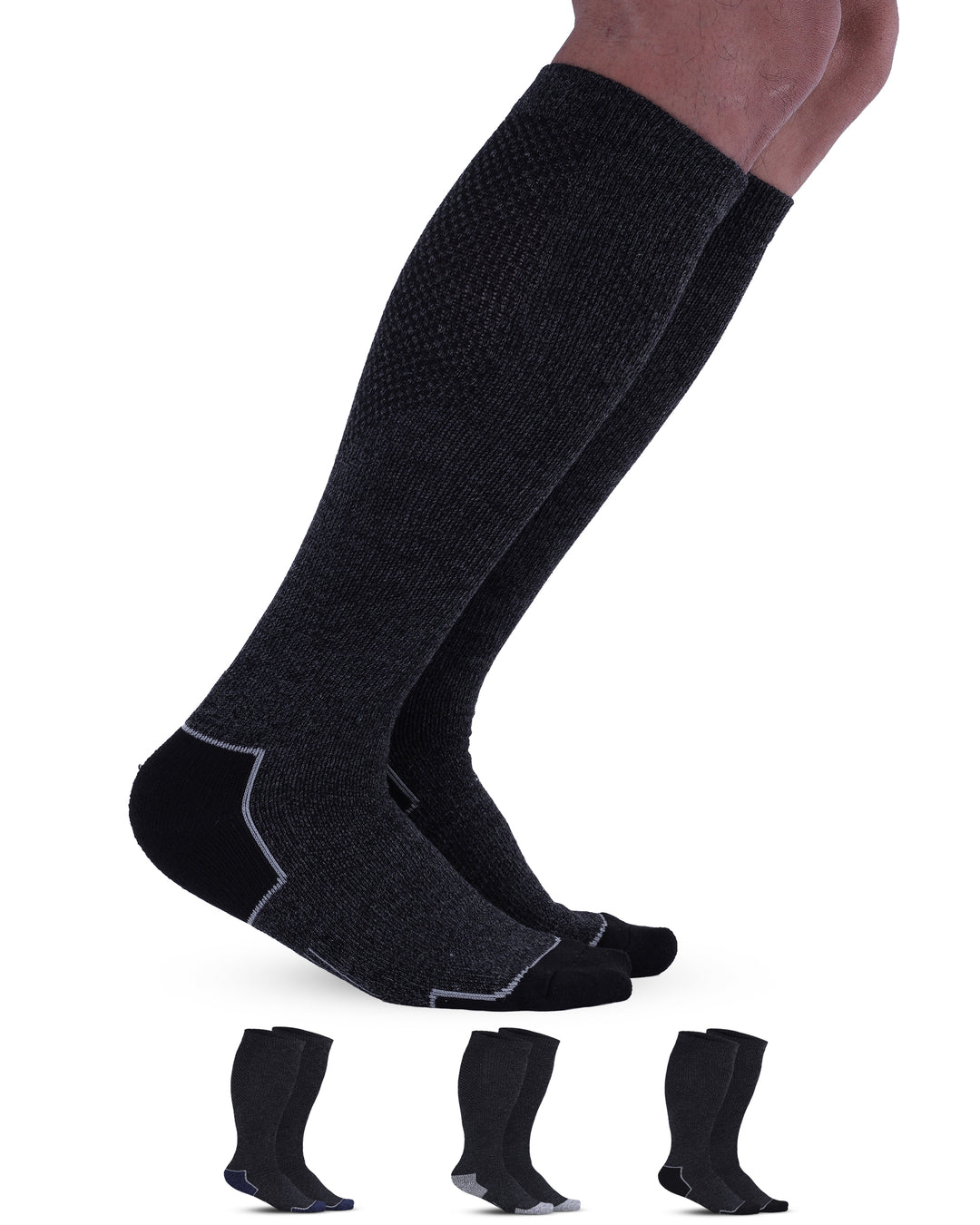 Pembrook Light Compression Socks for Men &amp; Women - 3 Pairs | 8-15 mmhg
