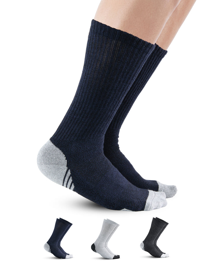 Pembrook Bamboo Crew Work Socks: 3 Pairs