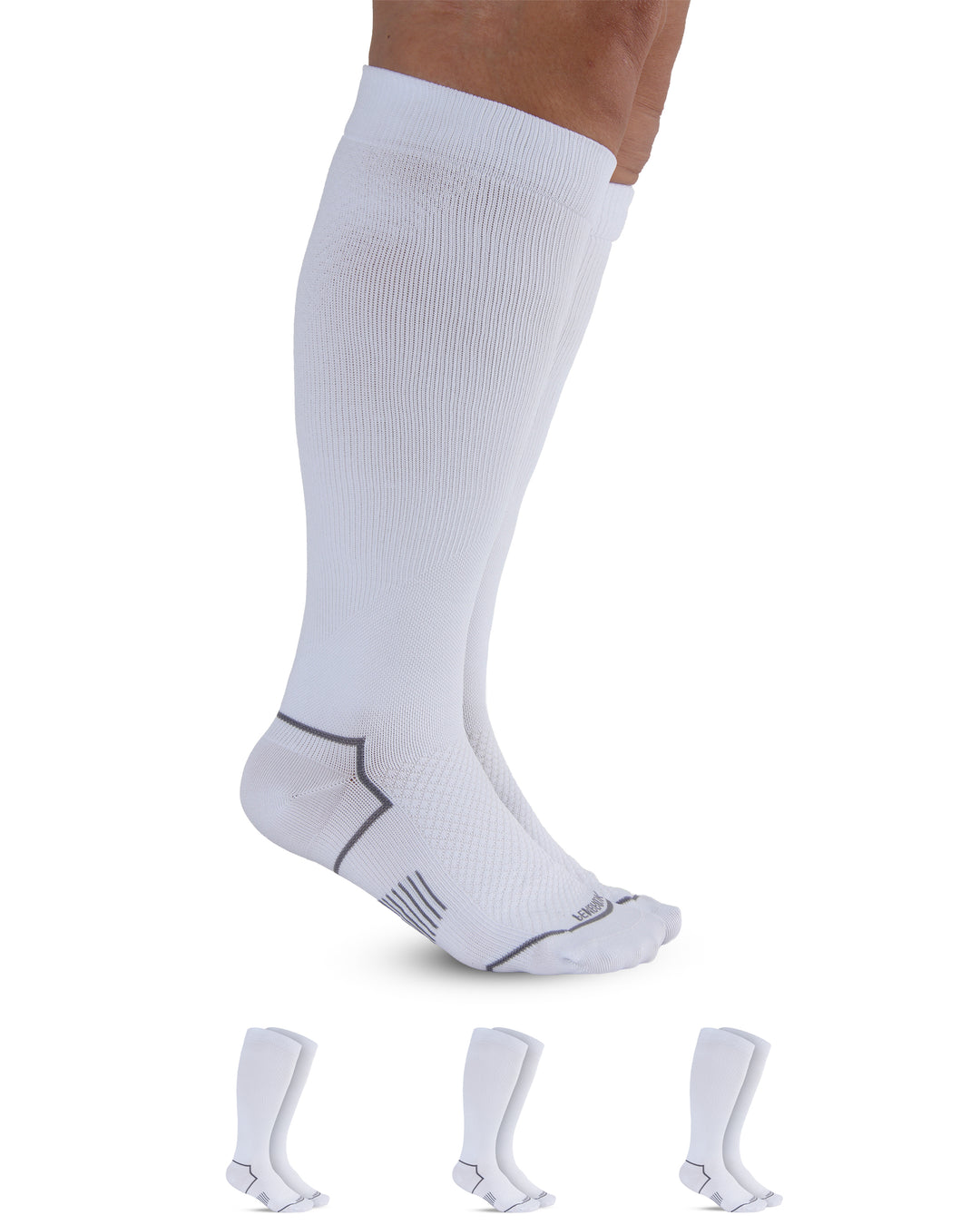 Pembrook Plus Size Compression Socks for Women Wide Calf - 3 Pairs, 20-30mmHg