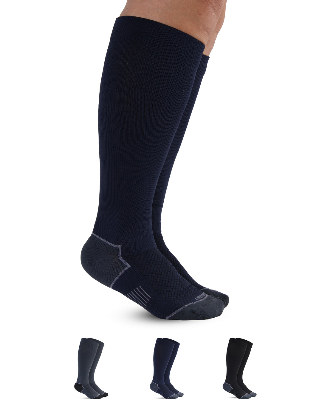 Pembrook Plus Size Compression Socks for Women Wide Calf - 3 Pairs, 20-30mmHg