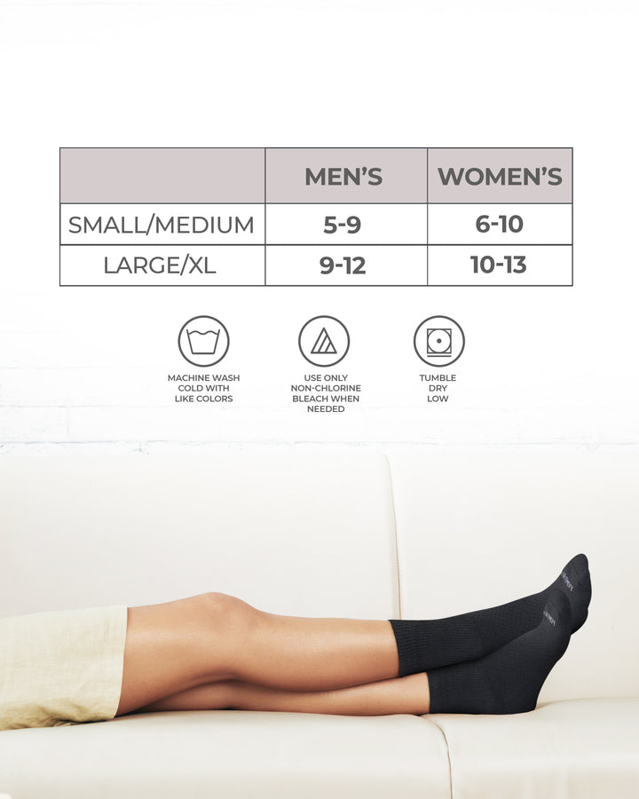 Size chart for socks with men&