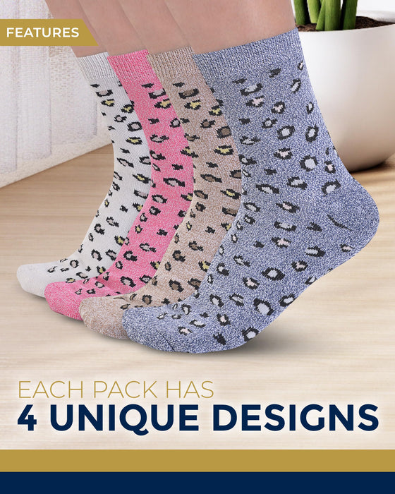 Pembrook Diabetic Socks for Women & Men - 4 Pairs Ankle Bamboo Viscose Socks Woman | Womens Diabetic Socks Size 9-11