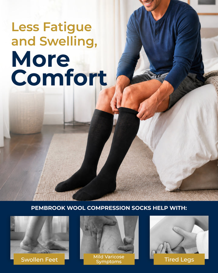 Pembrook Merino Wool Compression Socks