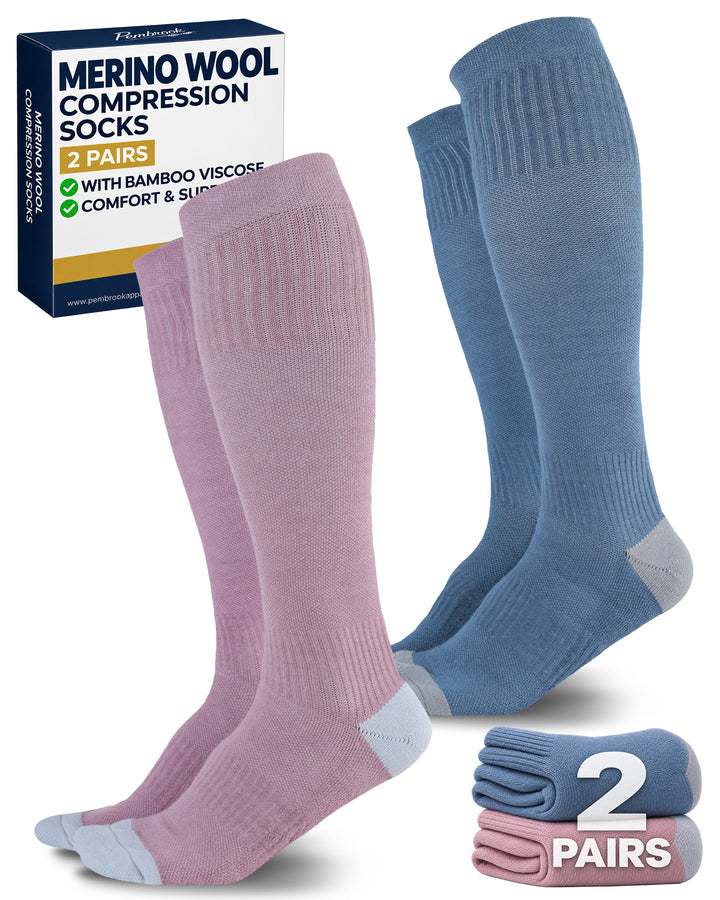 Pembrook Merino Wool Compression Socks