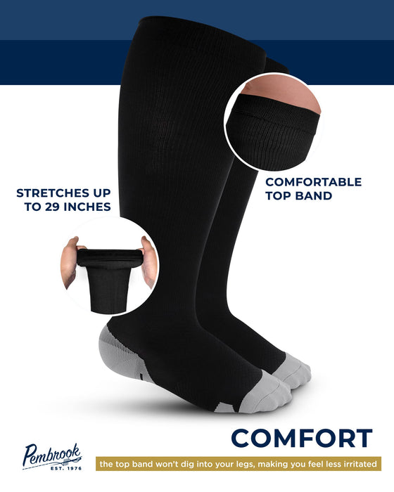 Mojo Compression Socks 6XL - Extra Wide Calf Bariatric Support Stockin –  EveryMarket