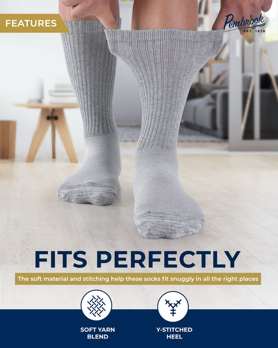 Pembrook Diabetic Socks for Men and Women - Non Binding Socks Women | Neuropathy Socks for Men and Neuropathy Socks for Women