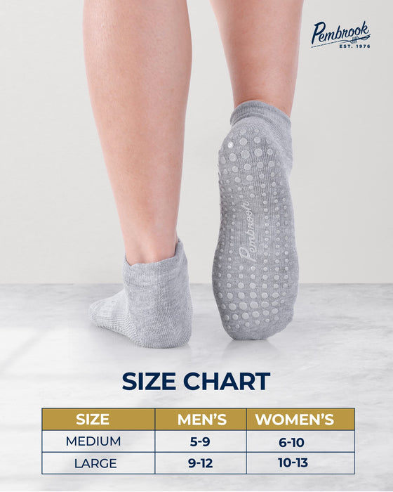 Yoga Pilate Barre Non Skid Anti Slip Socks Grip Socks with Strap Sticky for  Women Ladies US 5-9,4 Pack