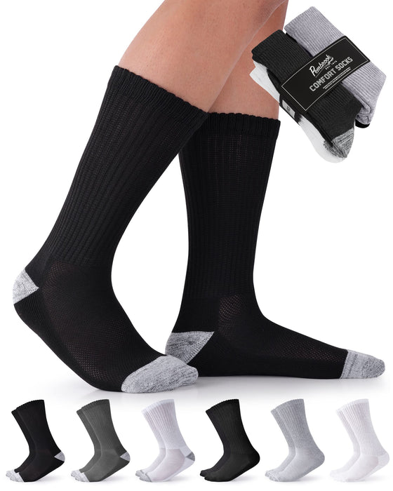 Pembrook Calcetines de vestir para diabéticos para hombre, 4 pares de  calcetines diabéticos elegantes sin olor para hombres de trabajo |  Calcetines